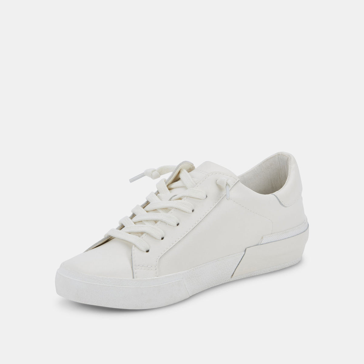 Zina 306 Sneakers White Recycled Leather | White Leather Sneakers
 – Dolce Vita | Dolce Vita Best Seller