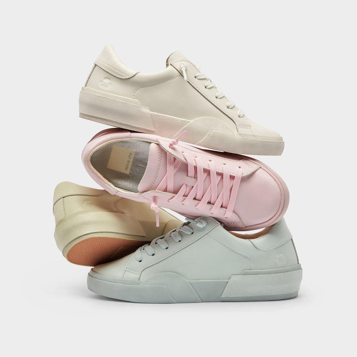 Zina 306 Sneakers White Recycled Leather | White Leather Sneakers
 – Dolce Vita | Dolce Vita Best Seller