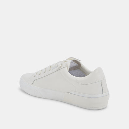 Zina 306 Sneakers White Recycled Leather | White Leather Sneakers
 – Dolce Vita | Dolce Vita Best Seller