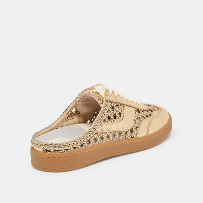 Notice Slide Gold Woven Stella Sneakers | Dolce Vita Latest