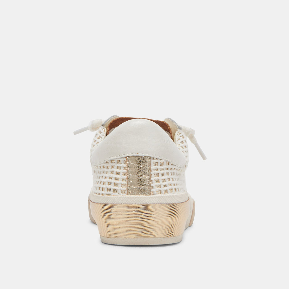 Zina Bone Gold Woven Wide Sneakers | Dolce Vita Featured