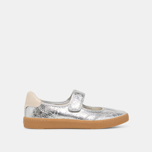 Nanet Silver Leather Sneakers | Dolce Vita Best Seller