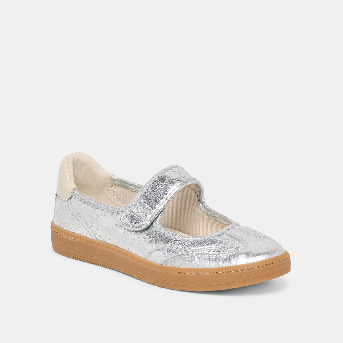 Nanet Silver Leather Sneakers | Dolce Vita Best Seller