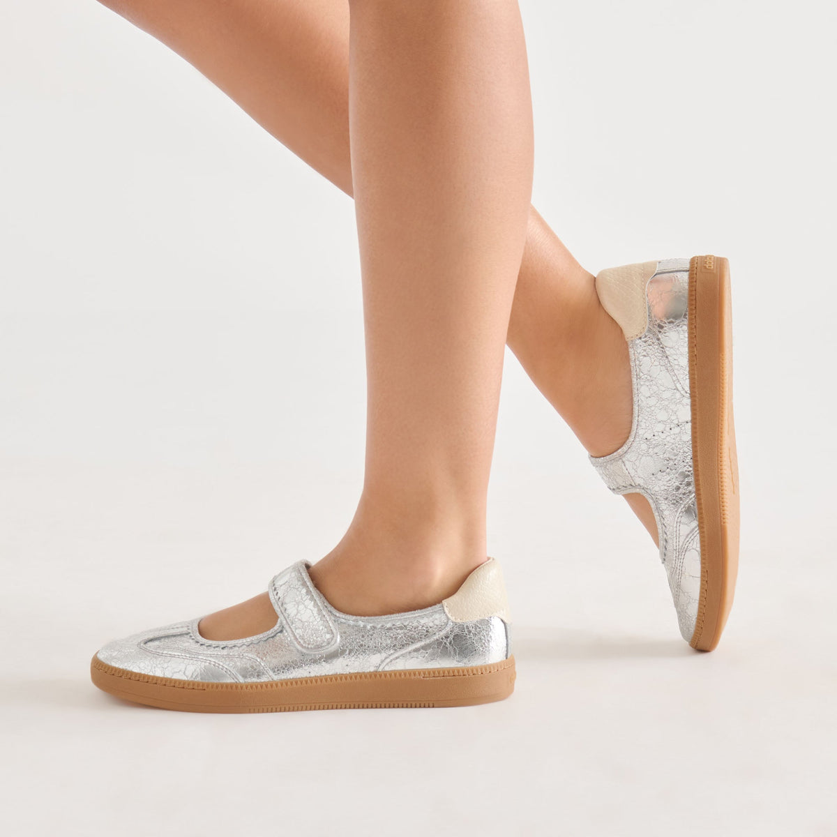 Nanet Silver Leather Sneakers | Dolce Vita Best Seller
