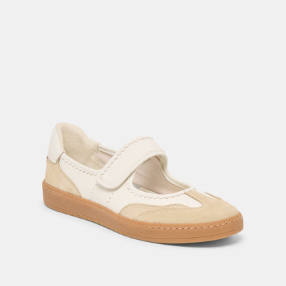 Nanet Ivory Multi Leather Sneakers | Dolce Vita Latest