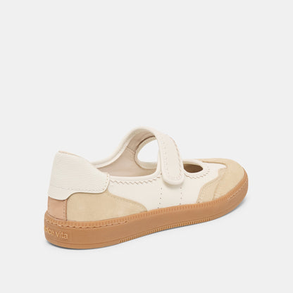 Nanet Ivory Multi Leather Sneakers | Dolce Vita Latest
