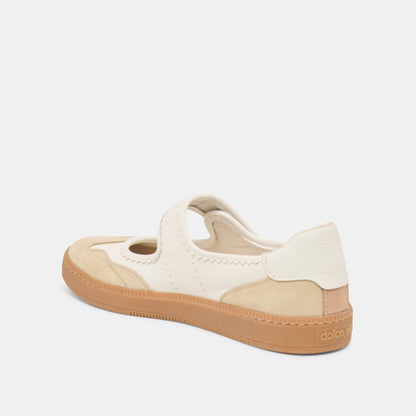 Nanet Ivory Multi Leather Sneakers | Dolce Vita Latest