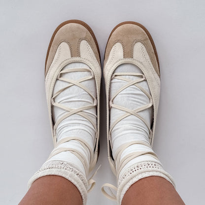 Nyomie Ivory Multi Leather Sneakers | Dolce Vita Signature