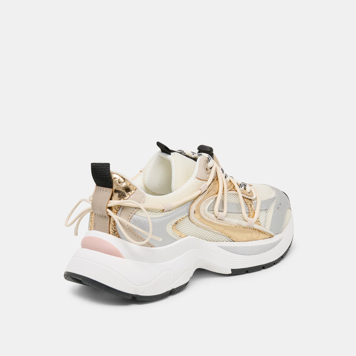 Selmar Silver Gold Leather Sneakers | Dolce Vita New