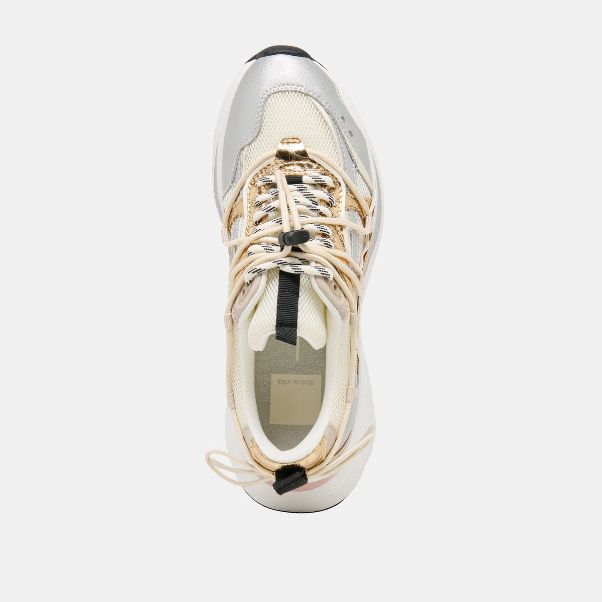 Selmar Silver Gold Leather Sneakers | Dolce Vita New