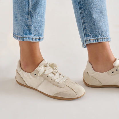 Dakoda Off White Satin Sneakers | Dolce Vita Hot Sale