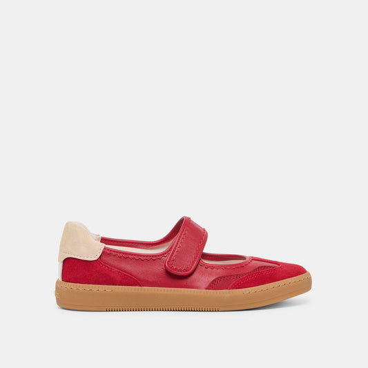 Nanet Crimson Leather Sneakers | Dolce Vita Best Seller
