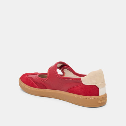 Nanet Crimson Leather Sneakers | Dolce Vita Best Seller