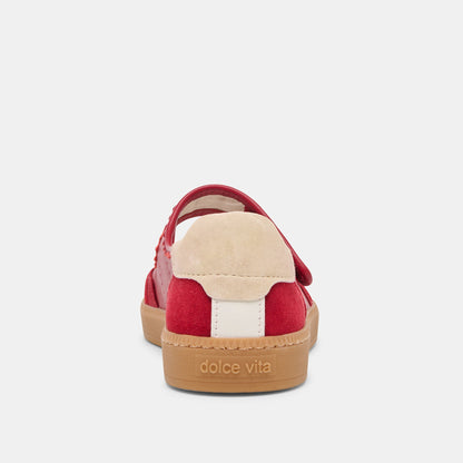Nanet Crimson Leather Sneakers | Dolce Vita Best Seller