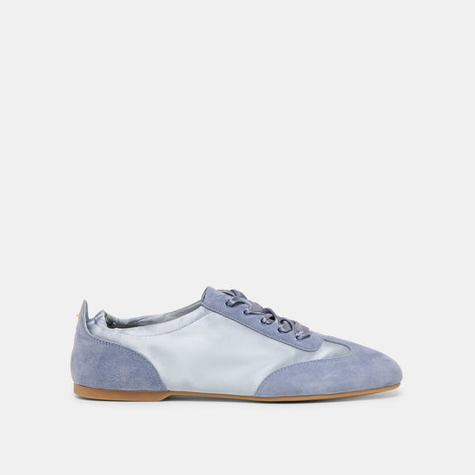 Itzy Periwinkle Satin Sneakers | Dolce Vita Essential