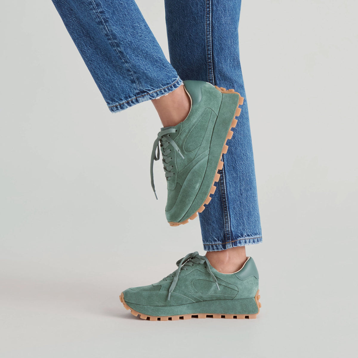 Tricia Dk Green Suede Sneakers | Dolce Vita Featured
