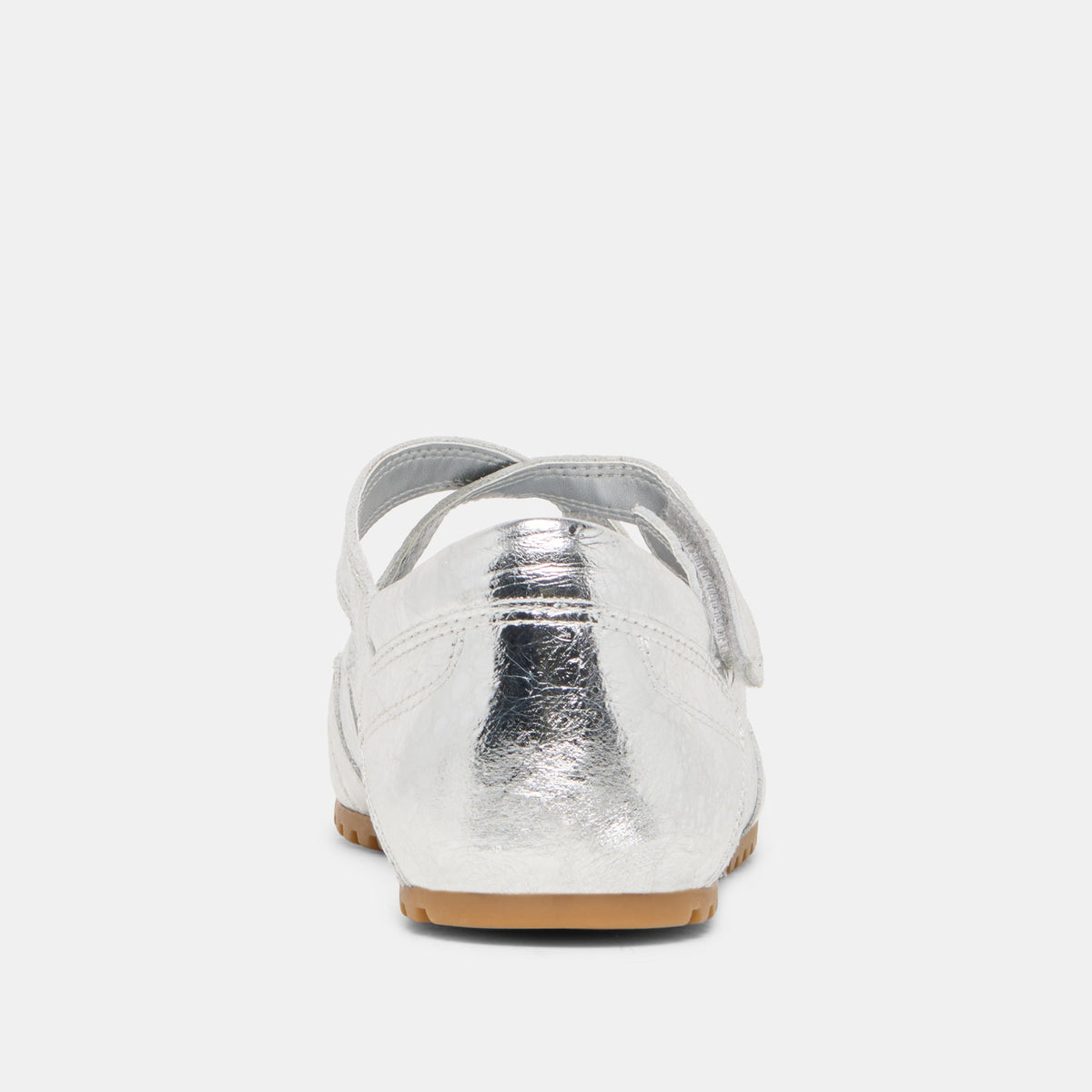 YONO Silver Distressed Leather Ballet Sneaker Flats | Dolce Vita Quality