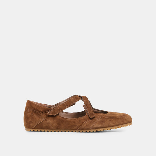 YONO Cocoa Suede Ballet Sneaker Flats | Dolce Vita New