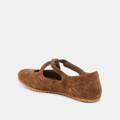 YONO Cocoa Suede Ballet Sneaker Flats | Dolce Vita New