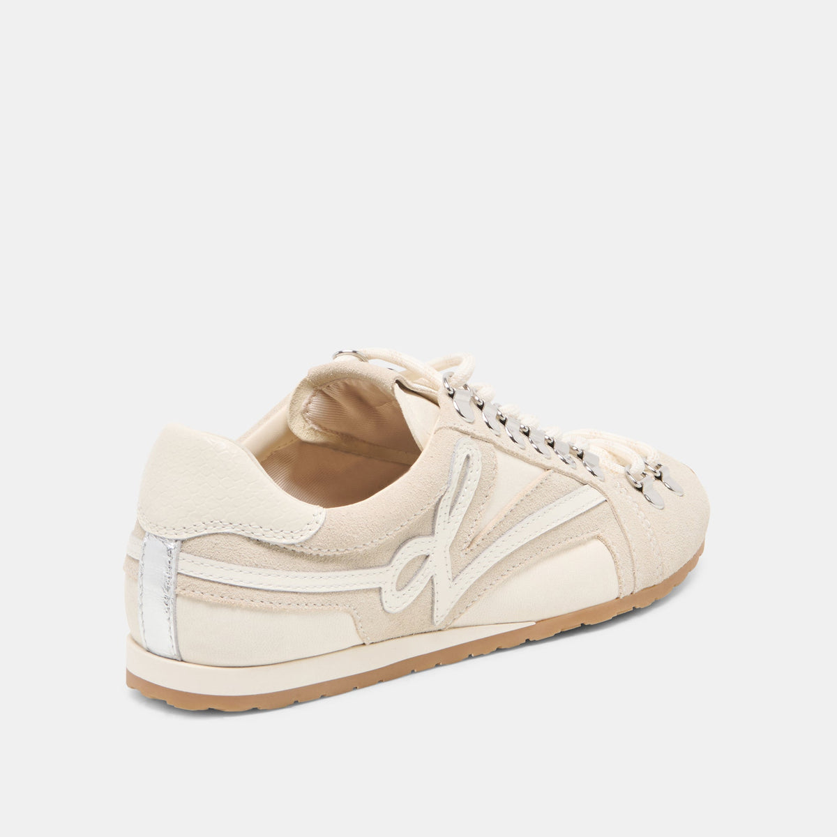 DEACON Ivory Suede Lace-Up Sneakers | Dolce Vita Latest