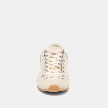 DEACON Ivory Suede Lace-Up Sneakers | Dolce Vita Latest