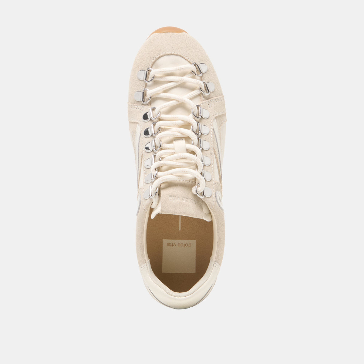 DEACON Ivory Suede Lace-Up Sneakers | Dolce Vita Latest