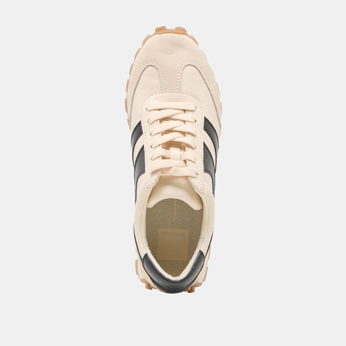 TRESA White Black Leather Platform Sneakers | Dolce Vita Discount