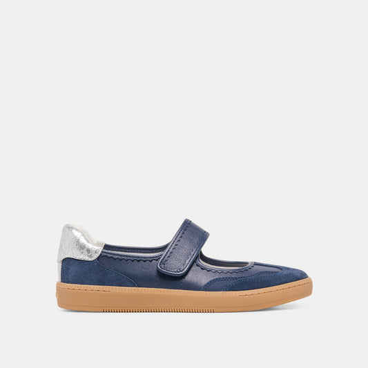 NANET Dk Navy Suede Mary-Jane Ballet Sneakers | Dolce Vita Everyday