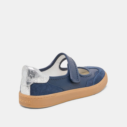 NANET Dk Navy Suede Mary-Jane Ballet Sneakers | Dolce Vita Everyday