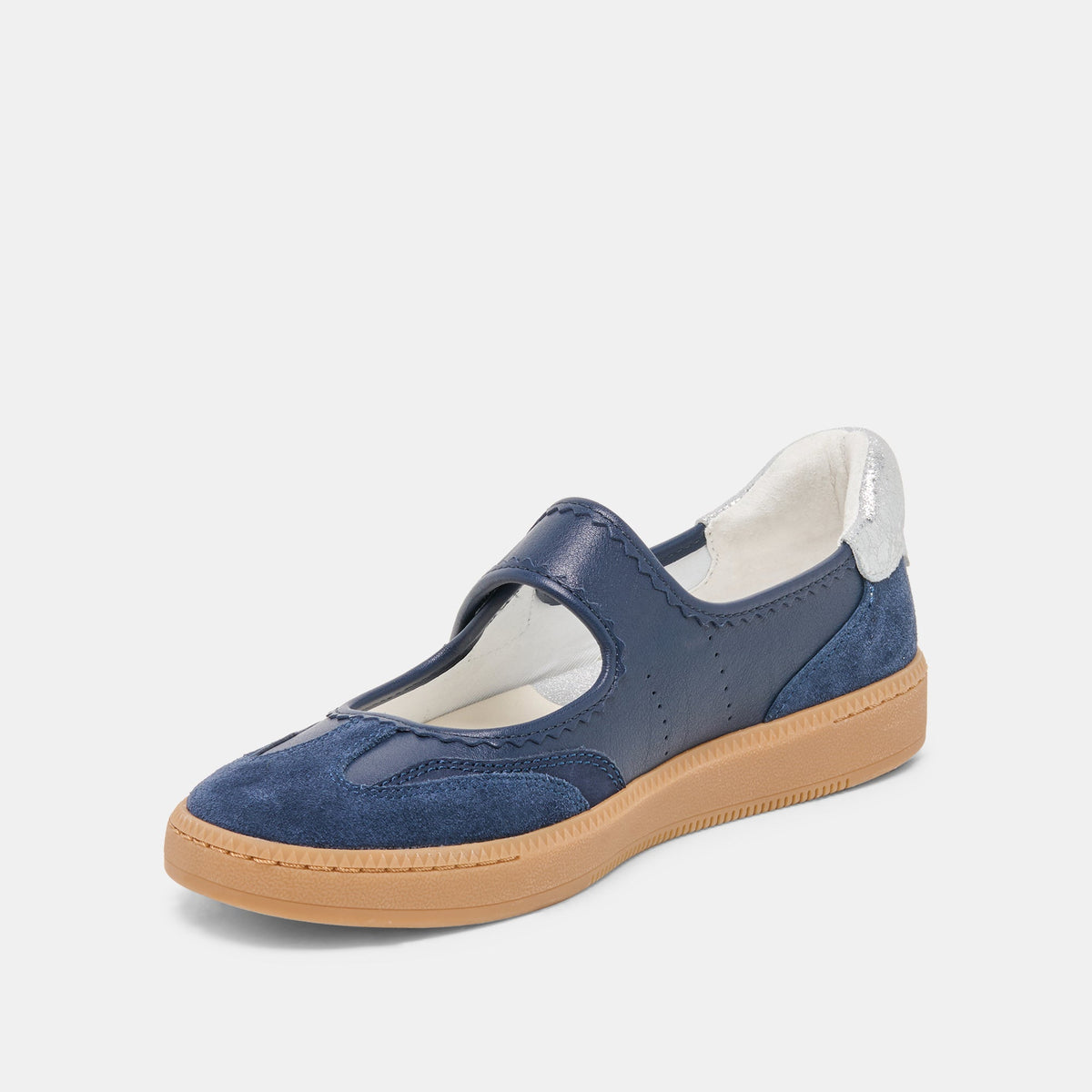 NANET Dk Navy Suede Mary-Jane Ballet Sneakers | Dolce Vita Everyday