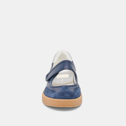 NANET Dk Navy Suede Mary-Jane Ballet Sneakers | Dolce Vita Everyday