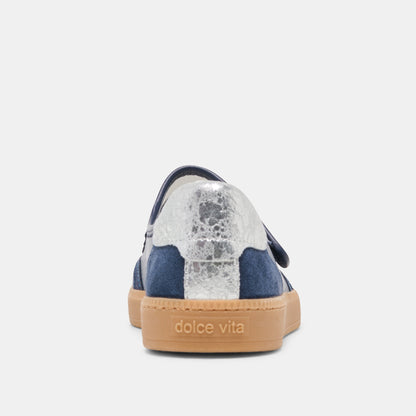 NANET Dk Navy Suede Mary-Jane Ballet Sneakers | Dolce Vita Everyday