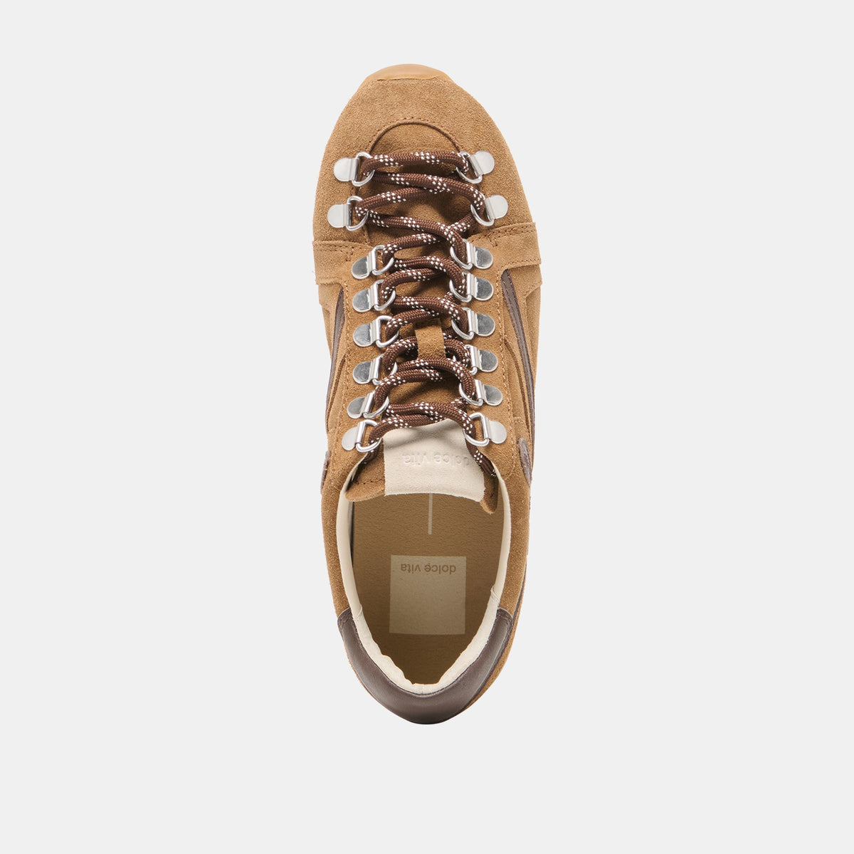 DEACON Lt Brown Suede Lace-Up Sneakers | Dolce Vita Discount