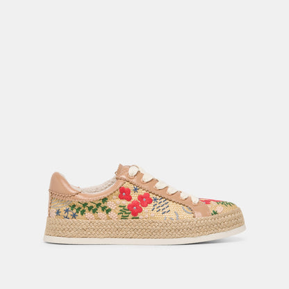Azalia Sand Floral Raffia Heels | Dolce Vita Sale