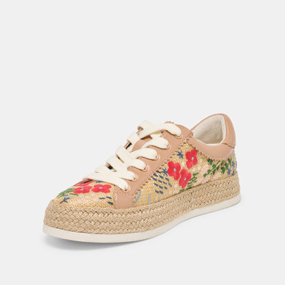 Azalia Sand Floral Raffia Heels | Dolce Vita Sale