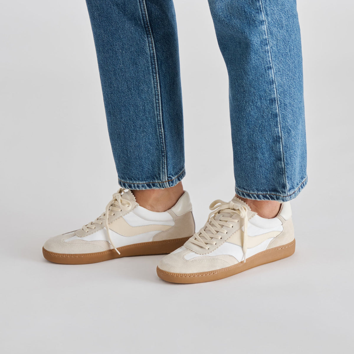 Notice White Dune Nylon Sneakers | Dolce Vita Essential
