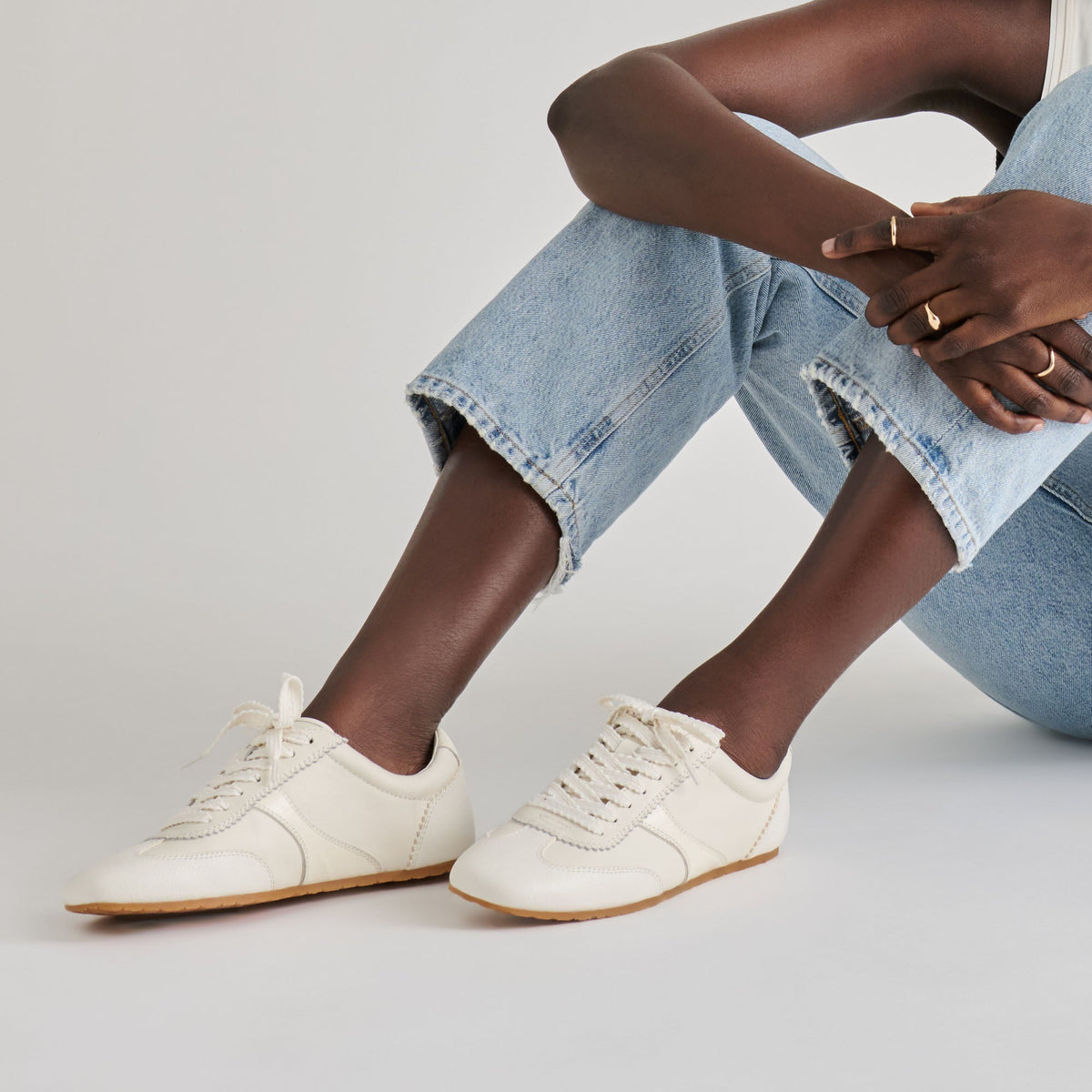 Dorie White Leather Sneakers | Dolce Vita Hot Sale