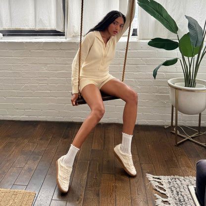 Notice Lace Ivory Suede Sneakers | Dolce Vita Hot Sale
