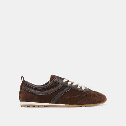 Viper Dk Brown Suede Sneakers | Dolce Vita Great Value