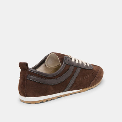 Viper Dk Brown Suede Sneakers | Dolce Vita Great Value