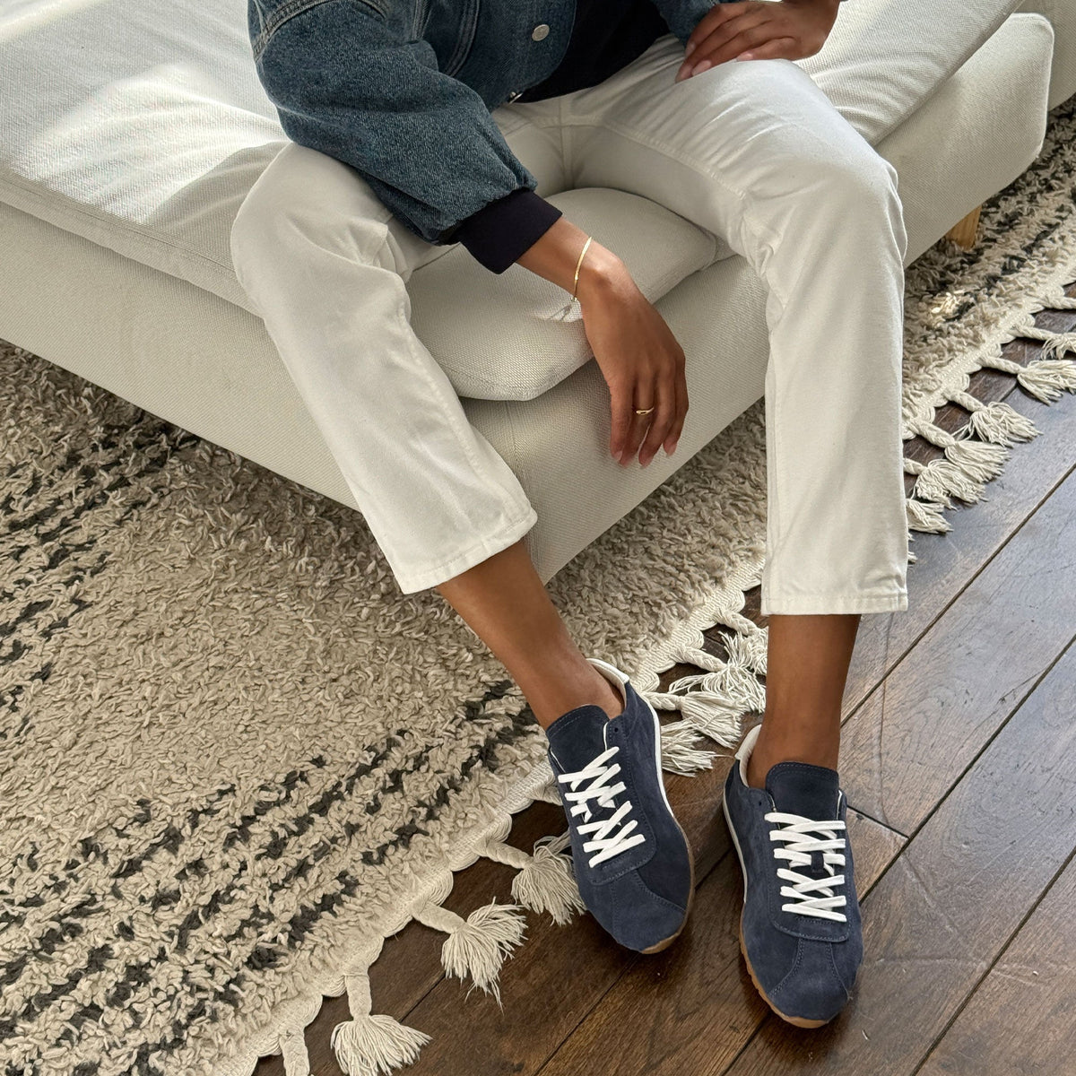 Serina Navy Suede Sneakers | Dolce Vita Exclusive