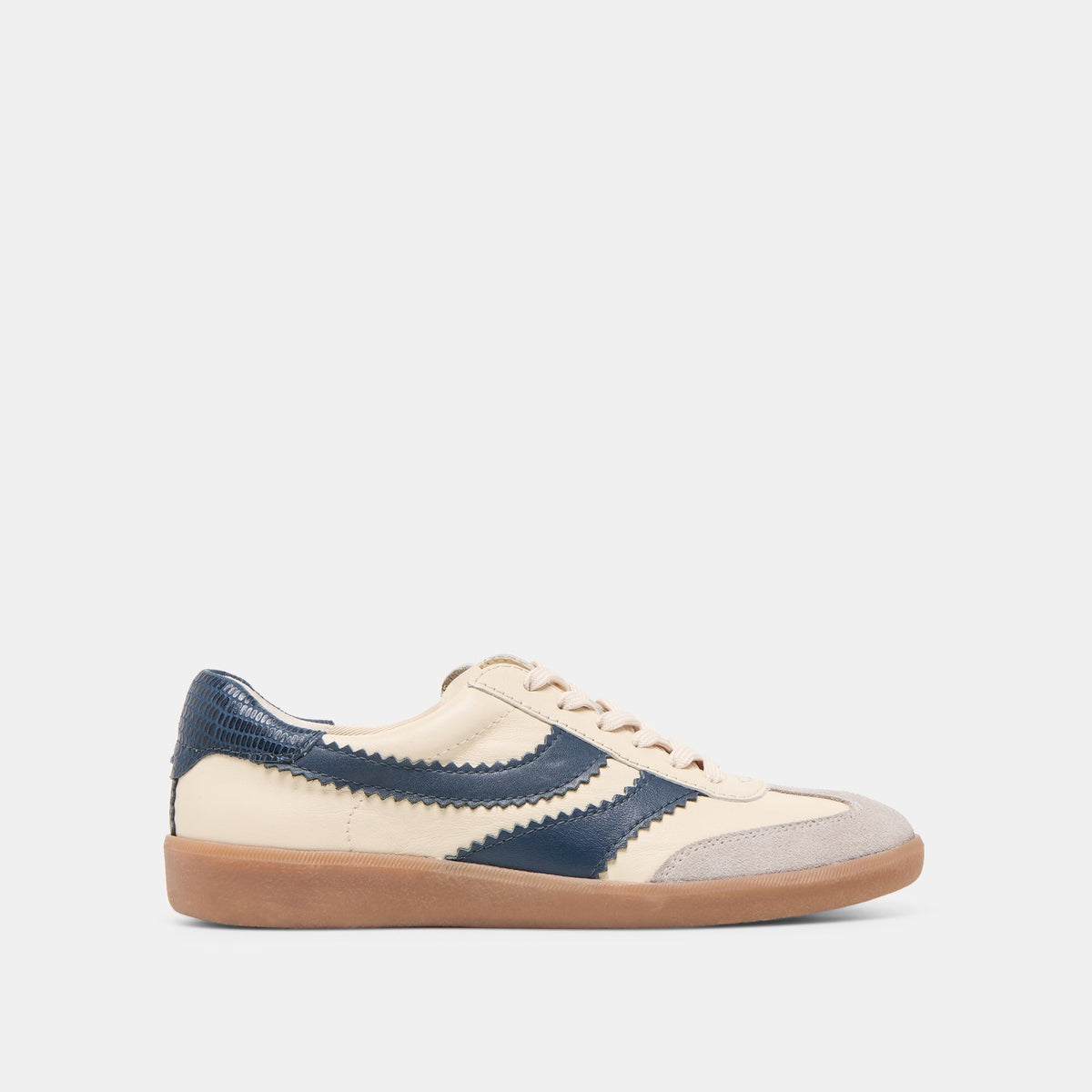 Merit White Navy Leather Sneakers | Dolce Vita Customer Favorite