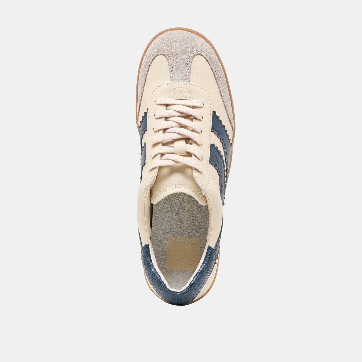 Merit White Navy Leather Sneakers | Dolce Vita Customer Favorite