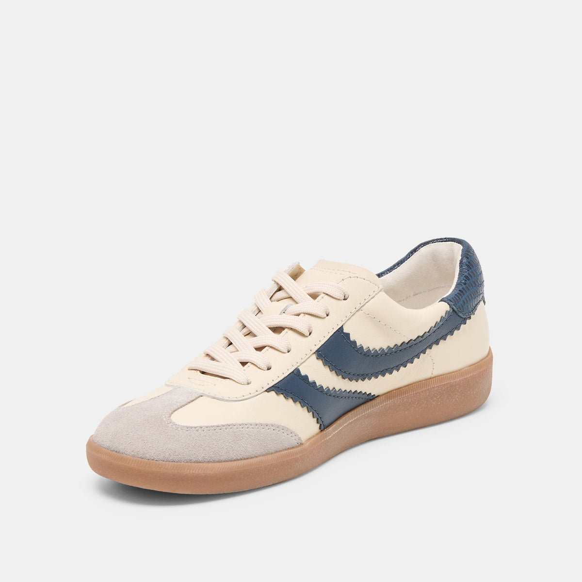 Merit White Navy Leather Sneakers | Dolce Vita Customer Favorite