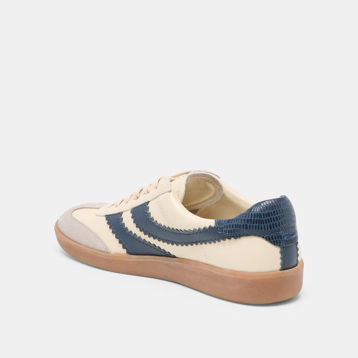 Merit White Navy Leather Sneakers | Dolce Vita Customer Favorite