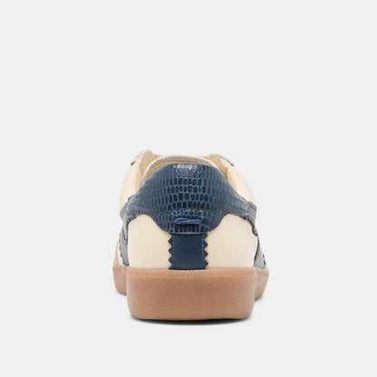 Merit White Navy Leather Sneakers | Dolce Vita Customer Favorite