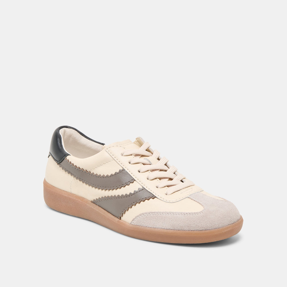 Merit White Grey Leather Sneakers | Dolce Vita Exclusive