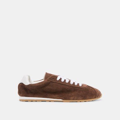 Serina Dk Brown Suede Sneakers | Dolce Vita New