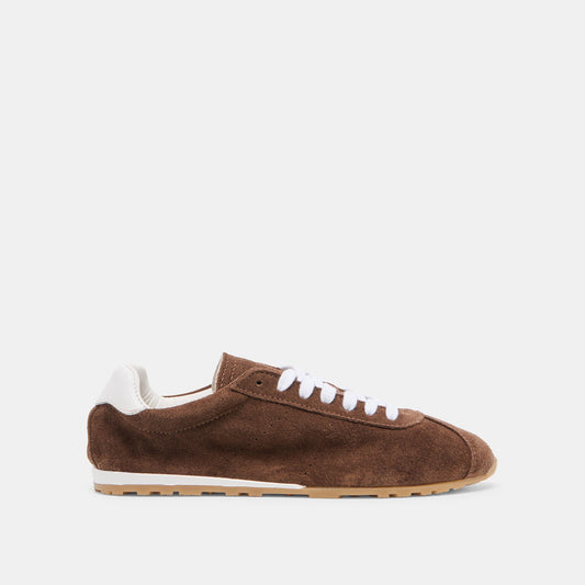 Serina Dk Brown Suede Sneakers | Dolce Vita New