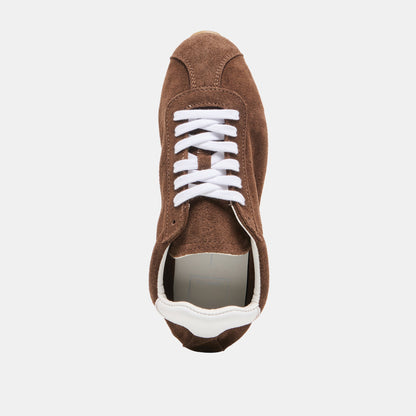 Serina Dk Brown Suede Sneakers | Dolce Vita New